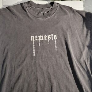 Vintage Nemesis Chains Trials And Redemption Graphic Gray Men's T-Shirt Size XXL